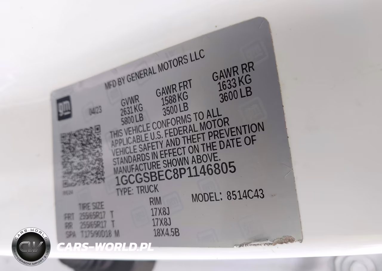 2023 Chevrolet Colorado 2Wd Short Box Wt VIN:1GCGSBEC8P1146805 - 9