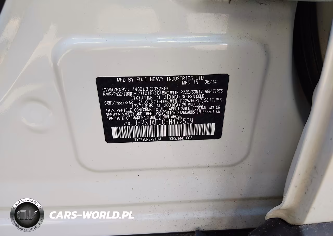 2015 Subaru Forester 2.5I Premium VIN:JF2SJAFC0FH472529 - 9
