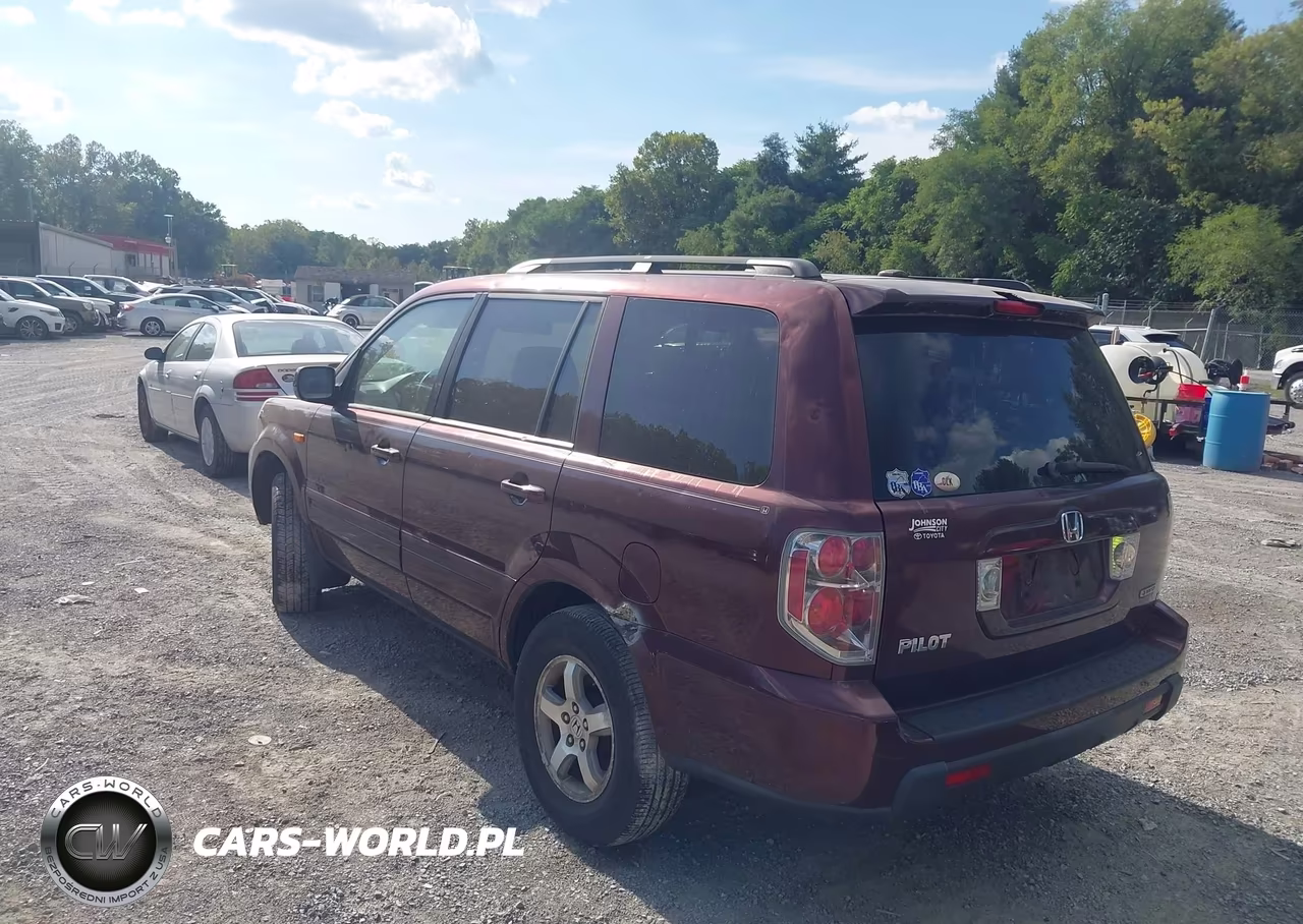 2007 Honda Pilot Ex-L VIN:2HKYF18547H511991 - 3