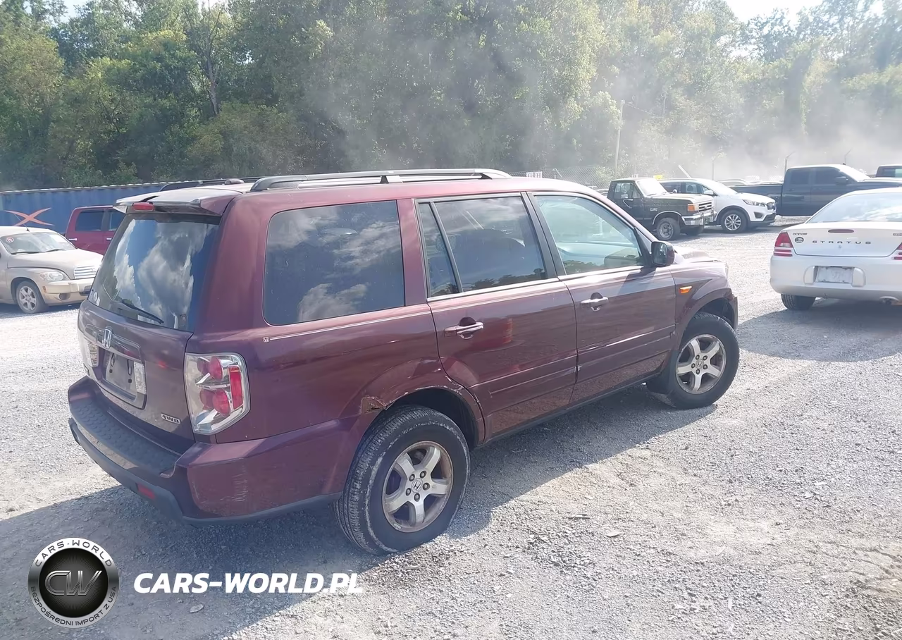 2007 Honda Pilot Ex-L VIN:2HKYF18547H511991 - 4