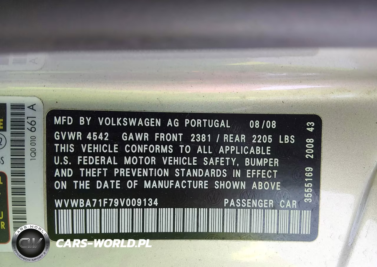 2009 Volkswagen Eos Komfort VIN:WVWBA71F79V009134 - 9