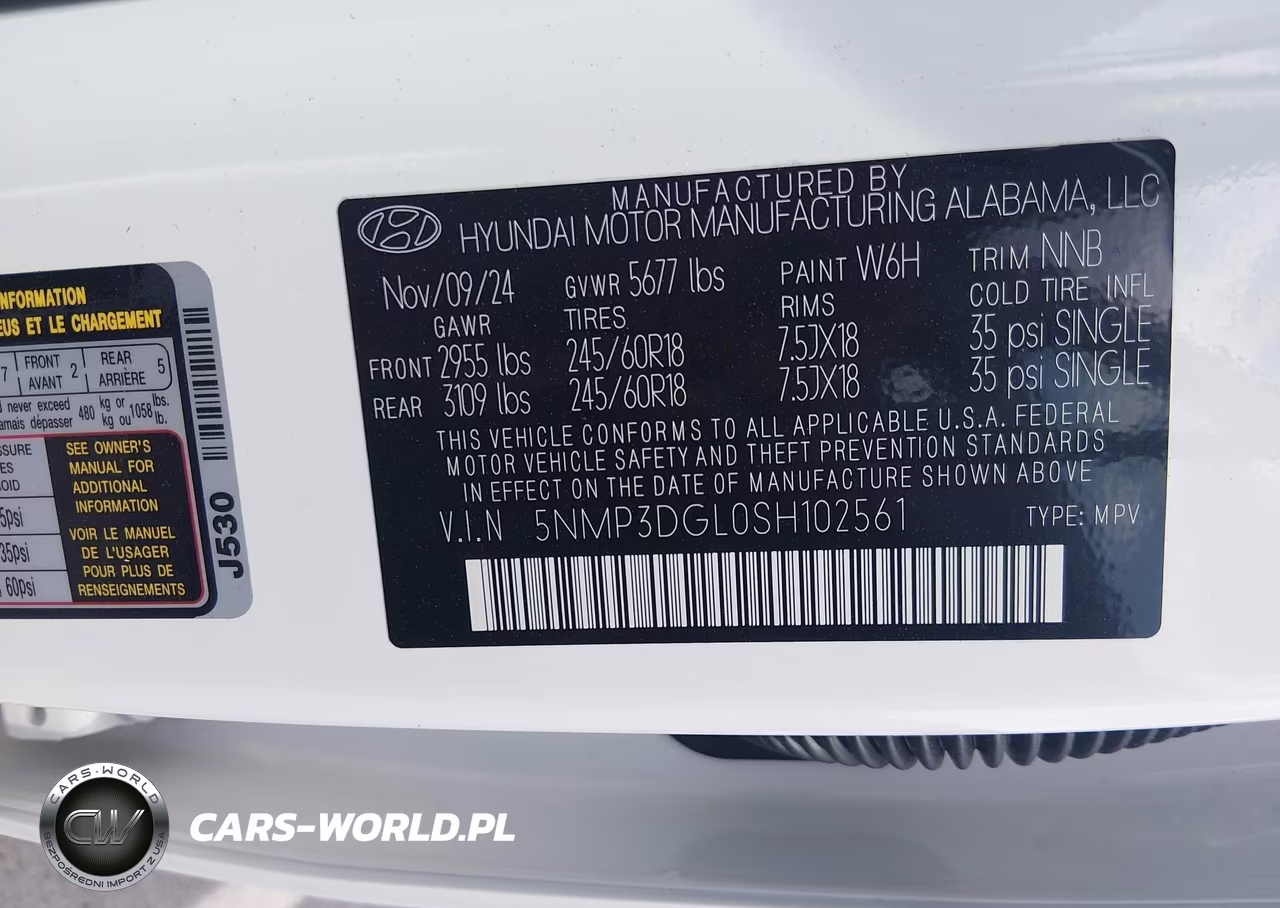 2025 Hyundai Santa Fe Xrt VIN:5NMP3DGL0SH102561 - 9