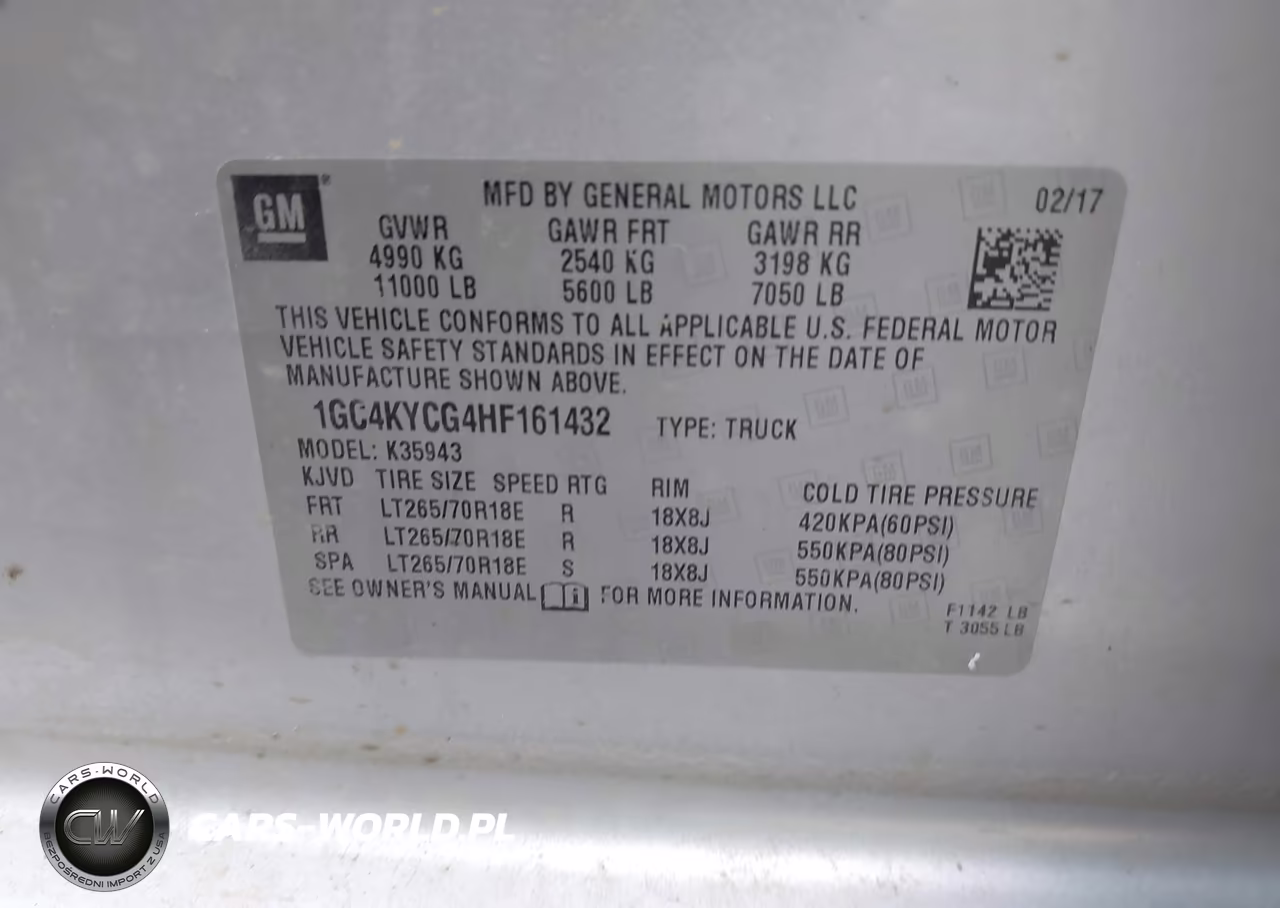2017 Chevrolet Silverado 3500Hd Wt VIN:1GC4KYCG4HF161432 - 9