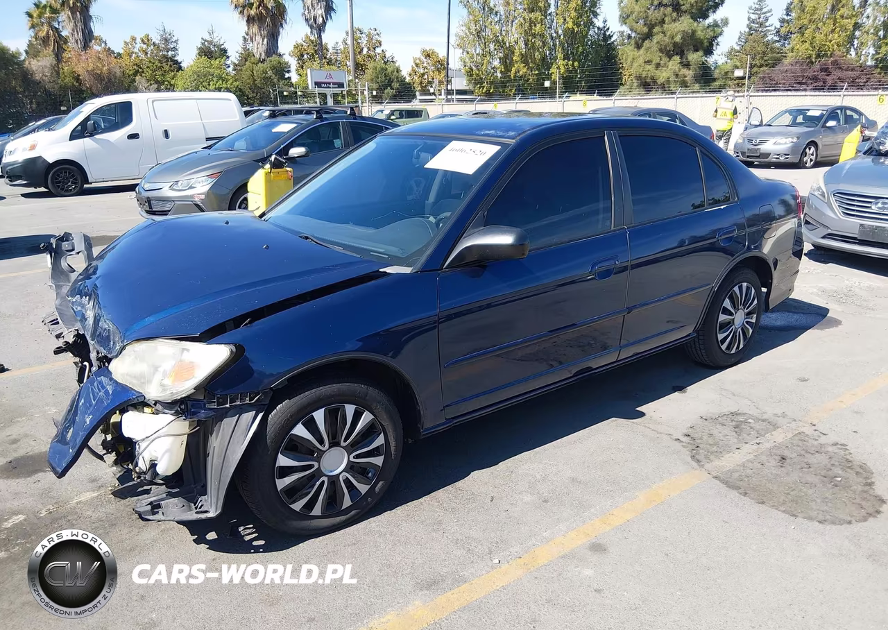 2005 Honda Civic Lx VIN:2HGES16575H613102 - 2