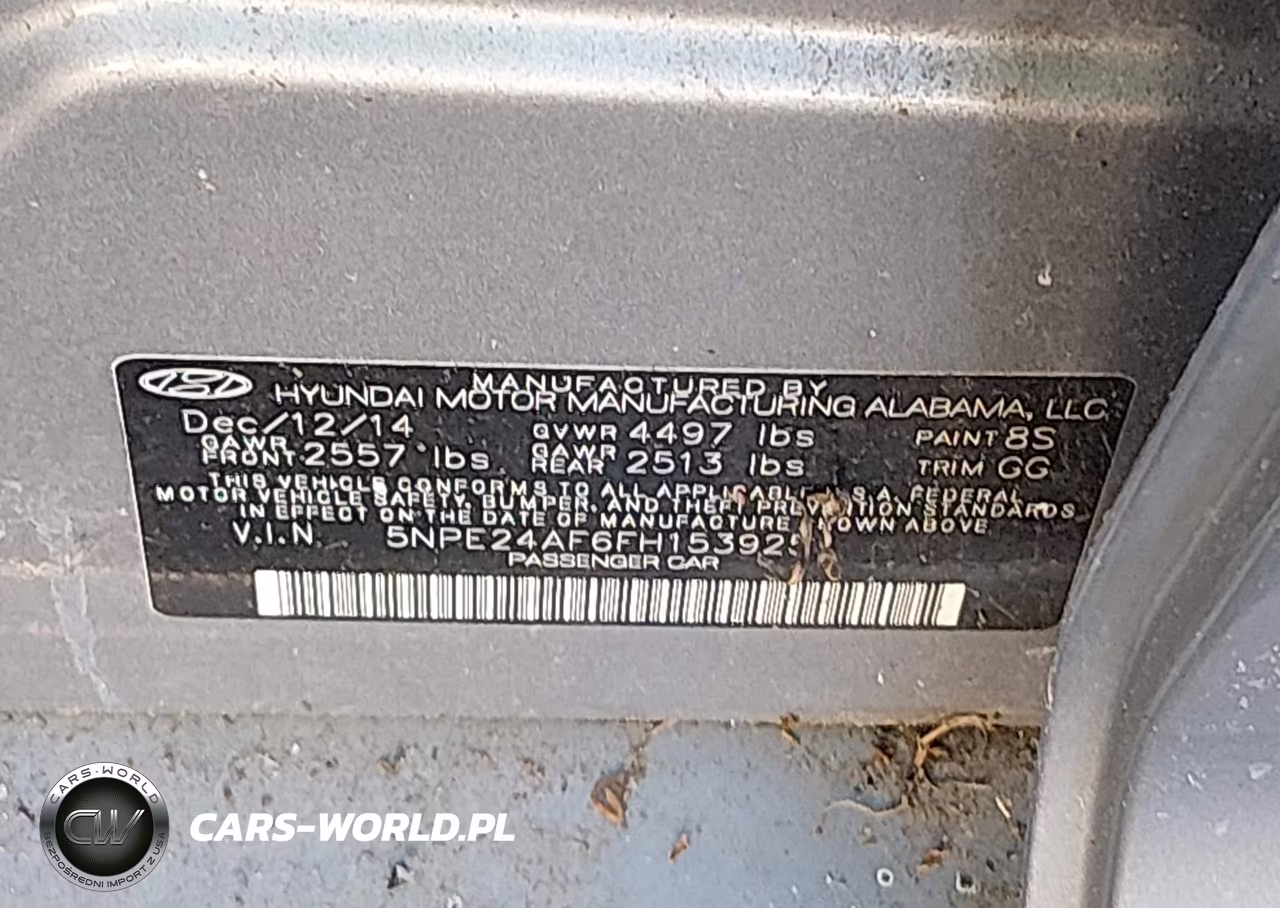 2015 Hyundai Sonata Se VIN:5NPE24AF6FH153925 - 9