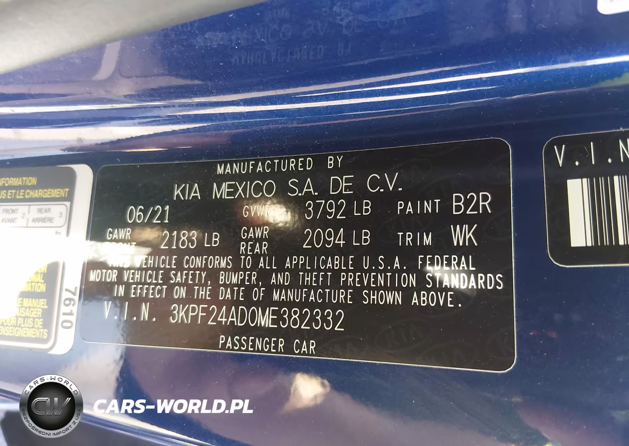 2021 Kia Forte Lxs VIN:3KPF24AD0ME382332 - 9