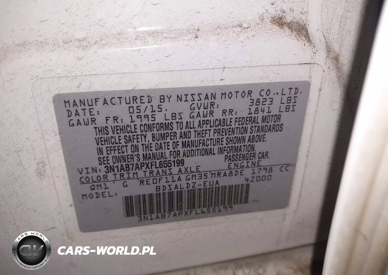 2015 Nissan Sentra Sv VIN:3N1AB7APXFL655199 - 9