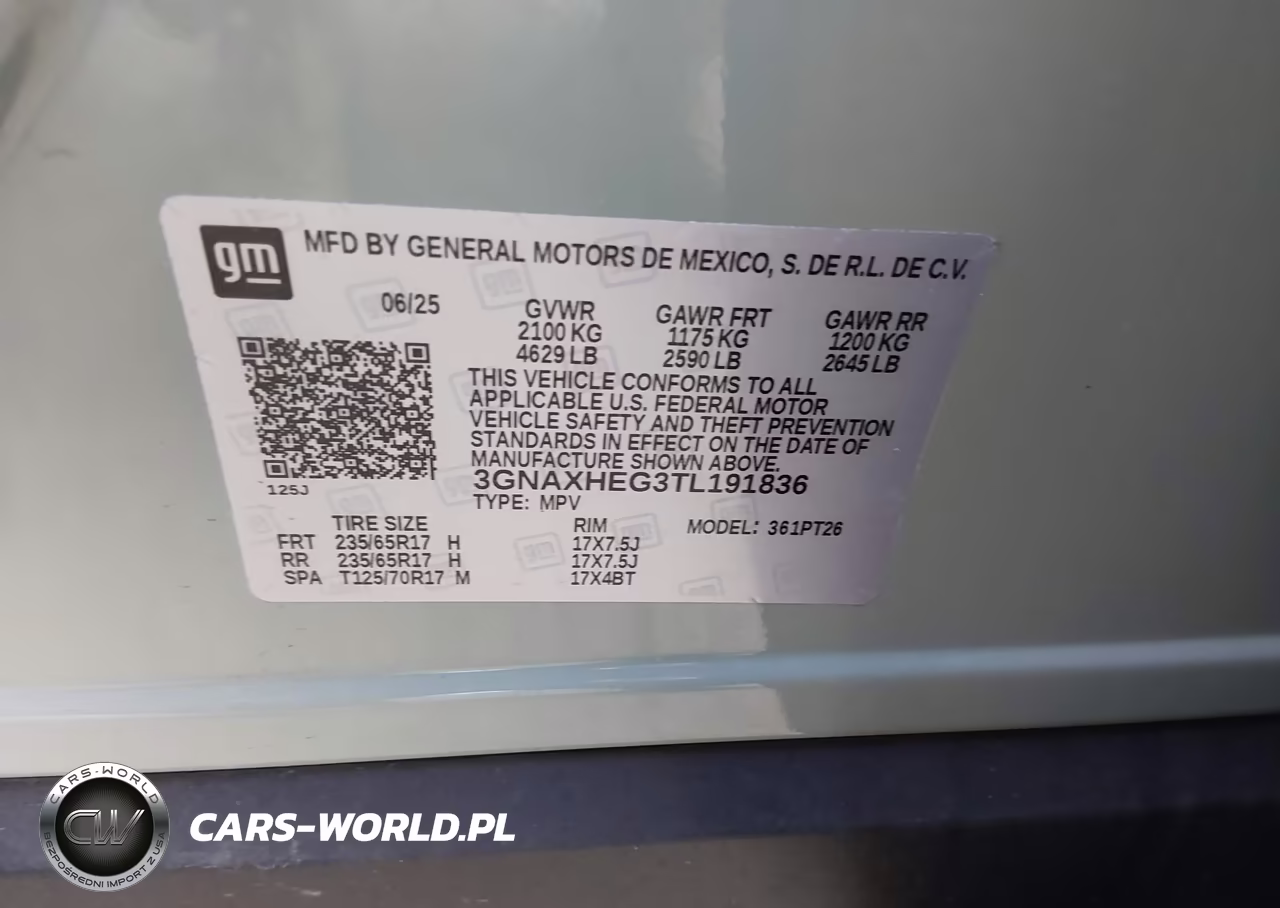 2026 Chevrolet Equinox Fwd Lt VIN:3GNAXHEG3TL191836 - 9