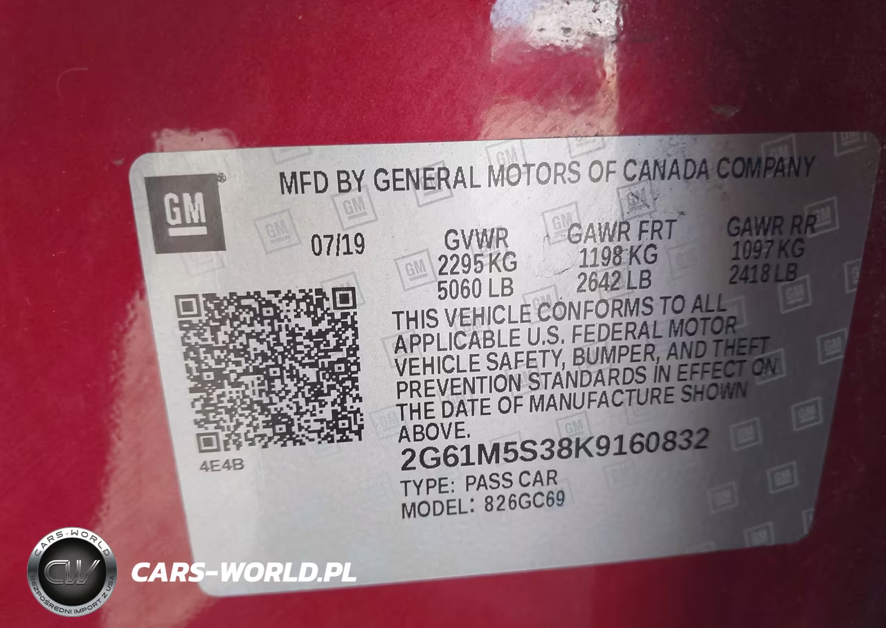2019 Cadillac Xts Luxury VIN:2G61M5S38K9160832 - 9
