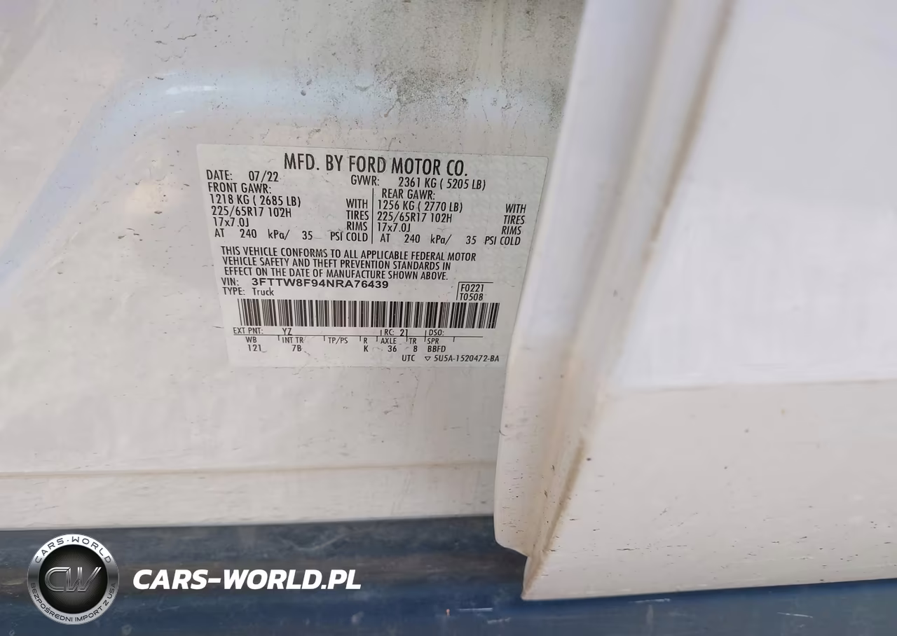 2022 Ford Maverick Xlt VIN:3FTTW8F94NRA76439 - 9