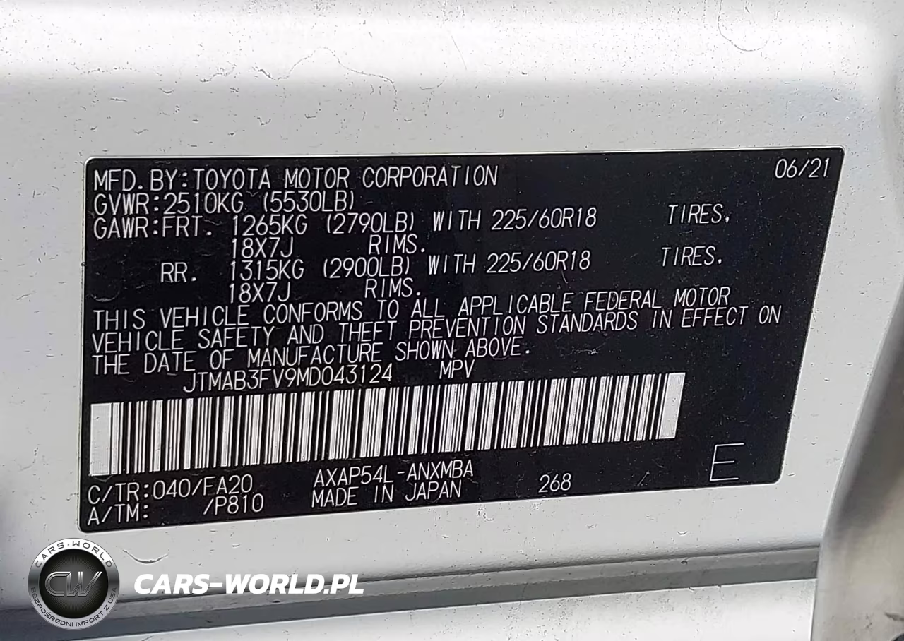 2021 Toyota Rav4 Prime Se VIN:JTMAB3FV9MD043124 - 9