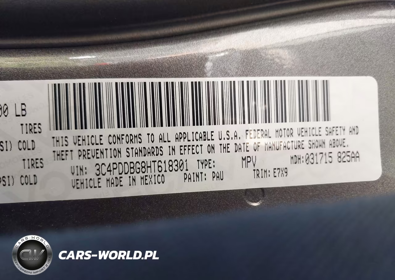 2017 Dodge Journey Sxt Awd VIN:3C4PDDBG8HT618301 - 9