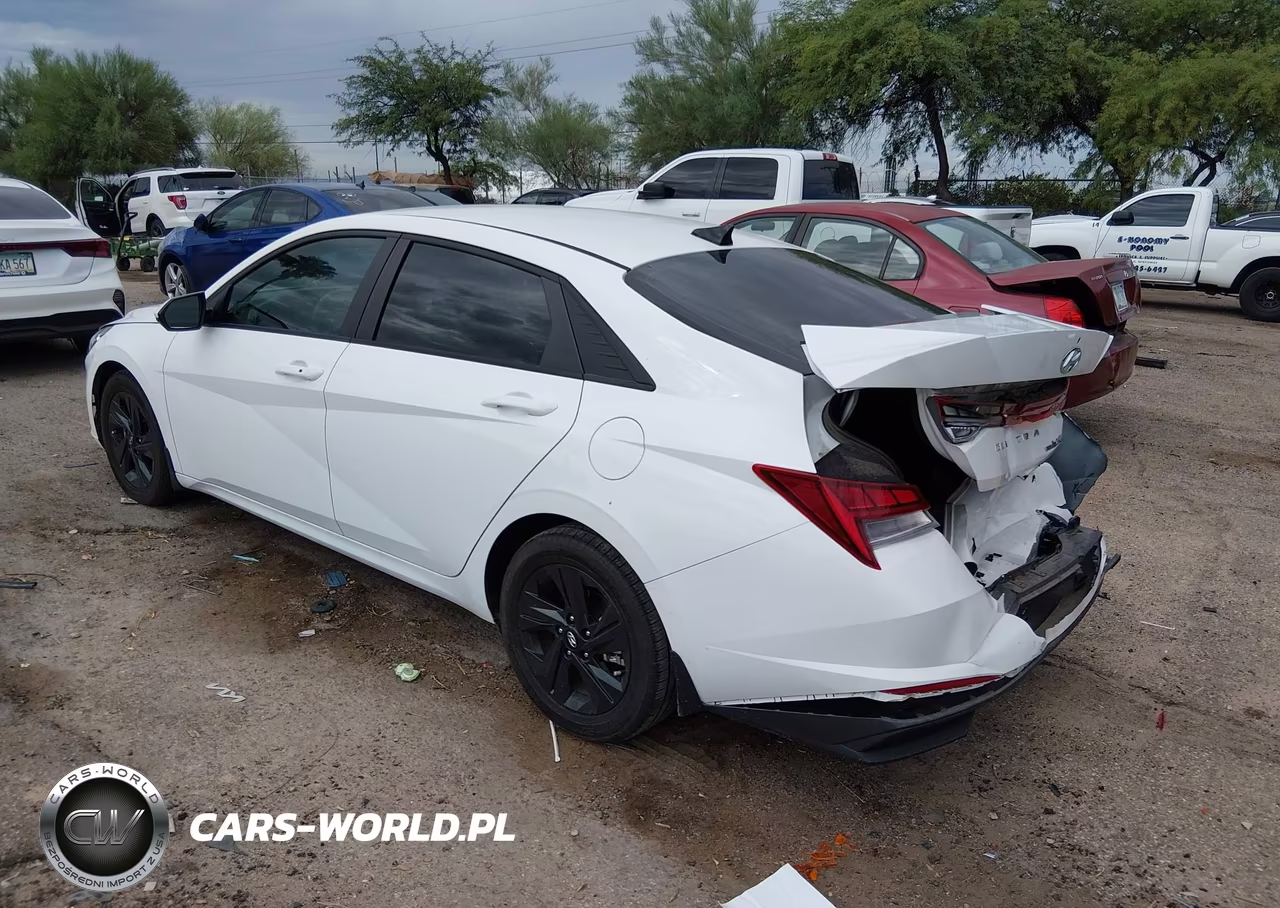 2023 Hyundai Elantra Hybrid Blue VIN:KMHLM4AJXPU059376 - 3