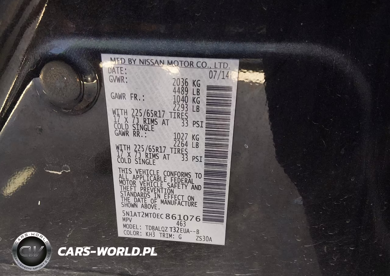 2014 Nissan Rogue Sv VIN:5N1AT2MT0EC861076 - 9