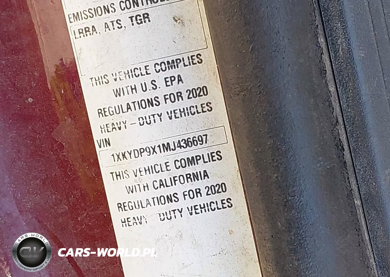 2021 Kenworth T680 VIN:1XKYDP9X1MJ436697 - 8