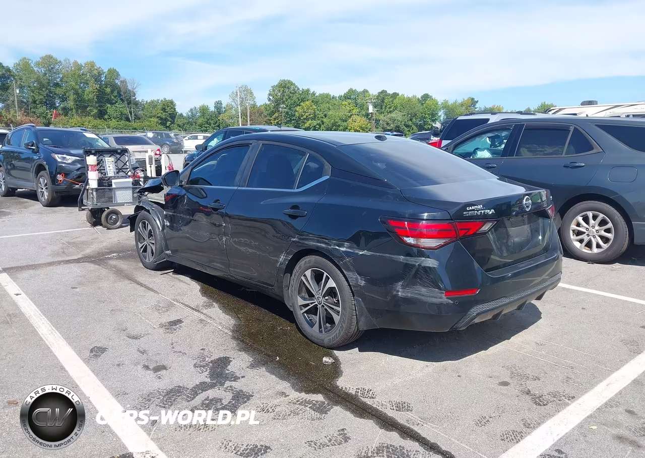 2021 Nissan Sentra Sv Xtronic Cvt VIN:3N1AB8CV2MY252612 - 3