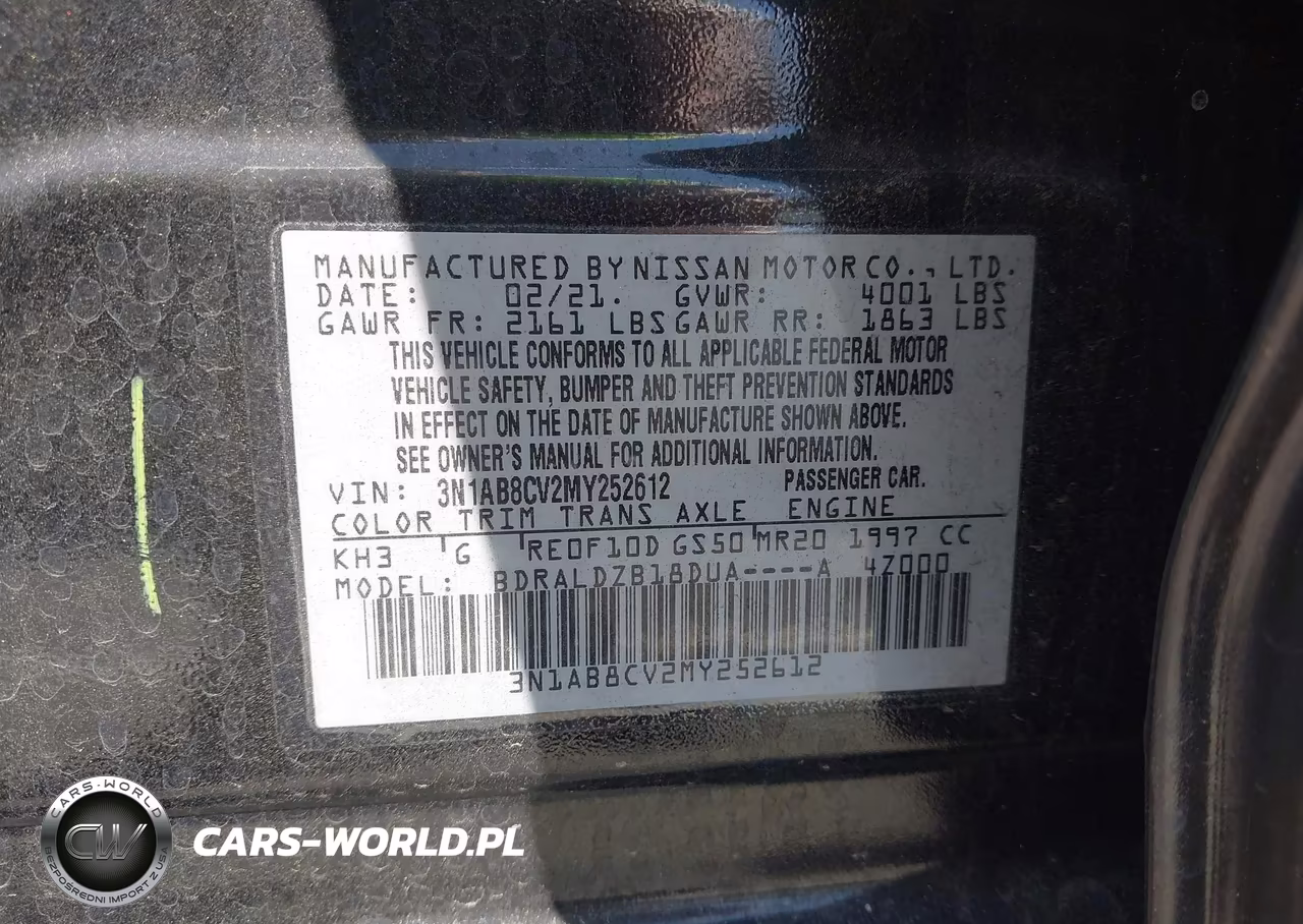 2021 Nissan Sentra Sv Xtronic Cvt VIN:3N1AB8CV2MY252612 - 9