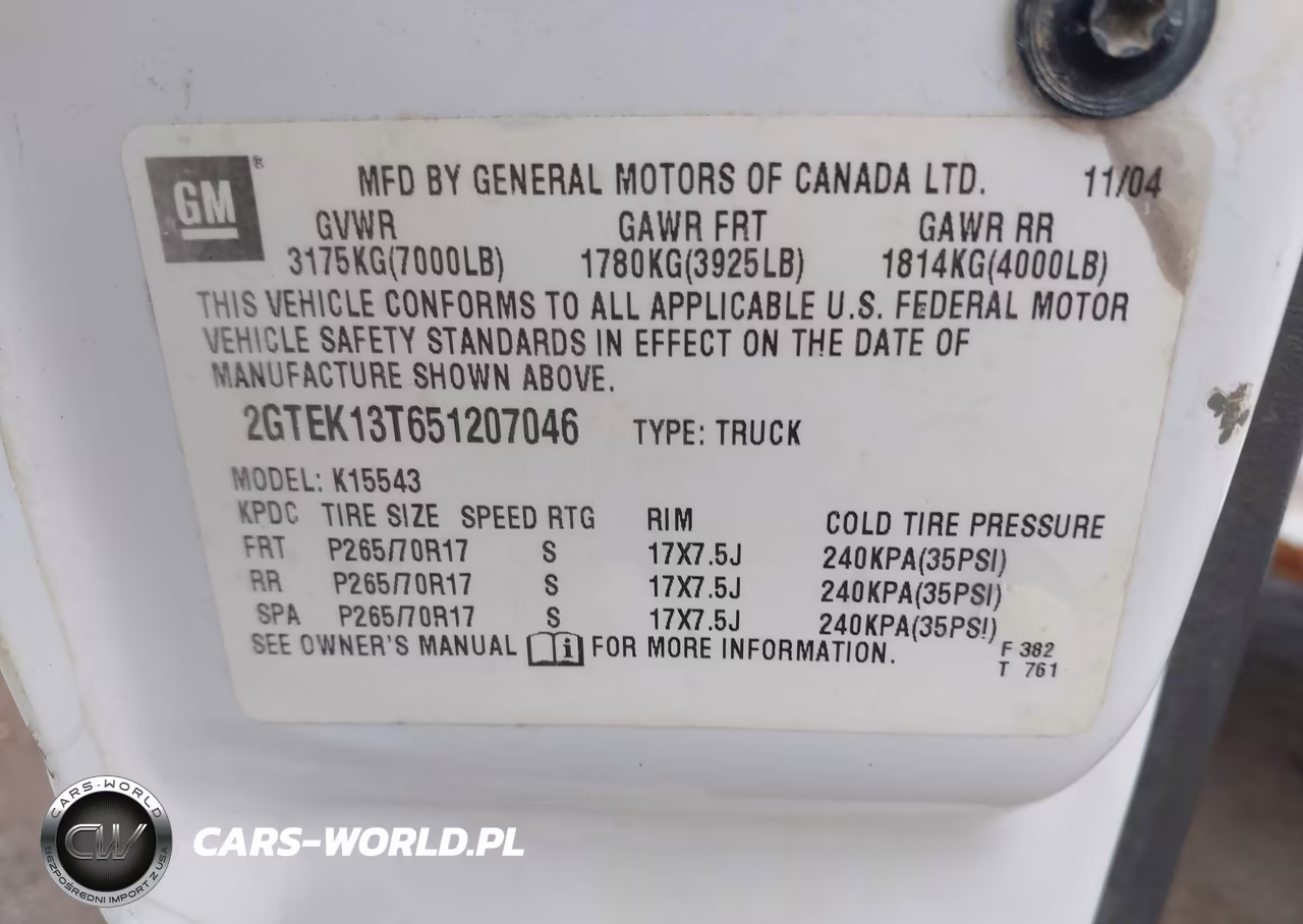 2005 GMC Sierra 1500 Sle VIN:2GTEK13T651207046 - 9