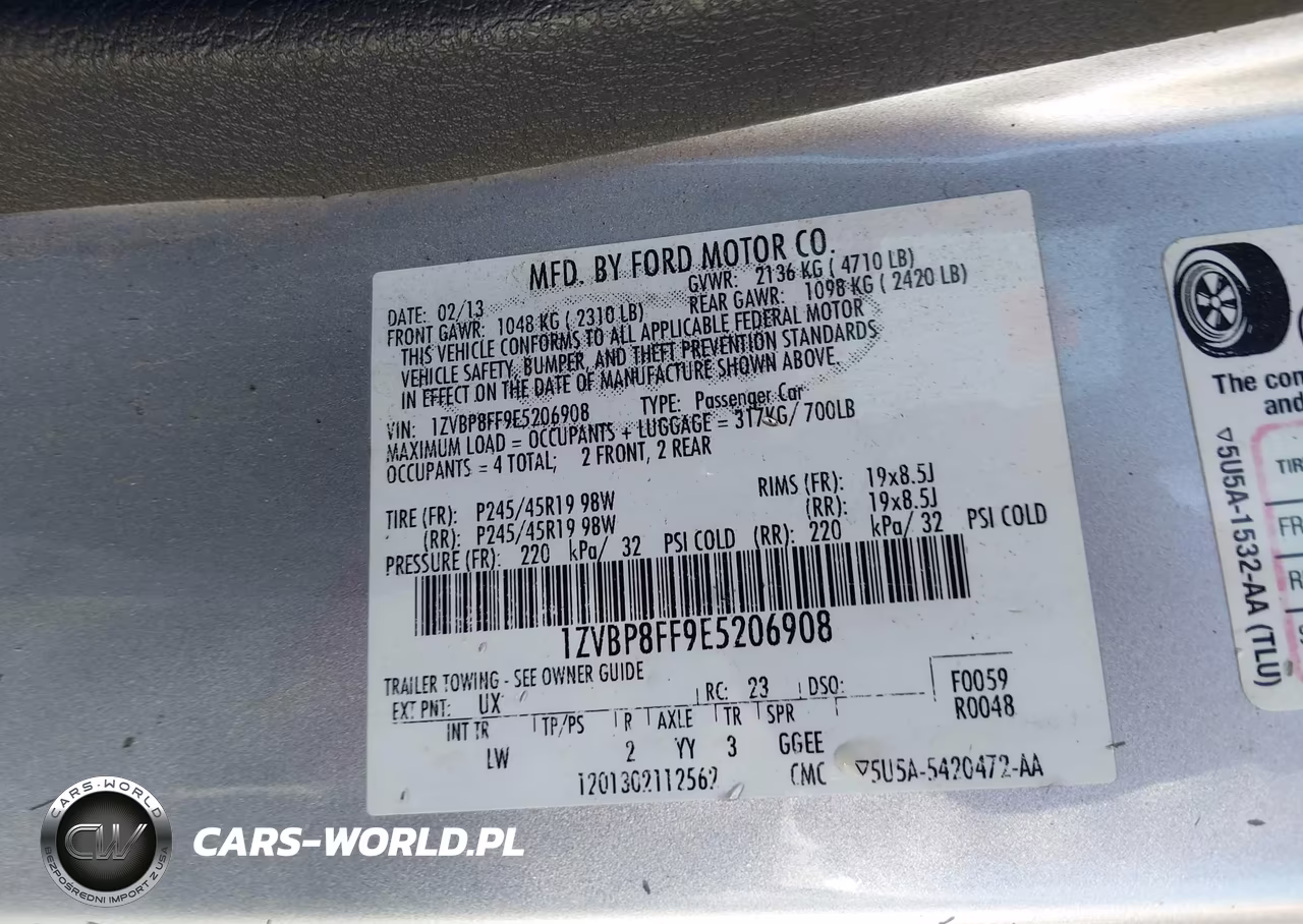 2014 Ford Mustang Gt Premium VIN:1ZVBP8FF9E5206908 - 9