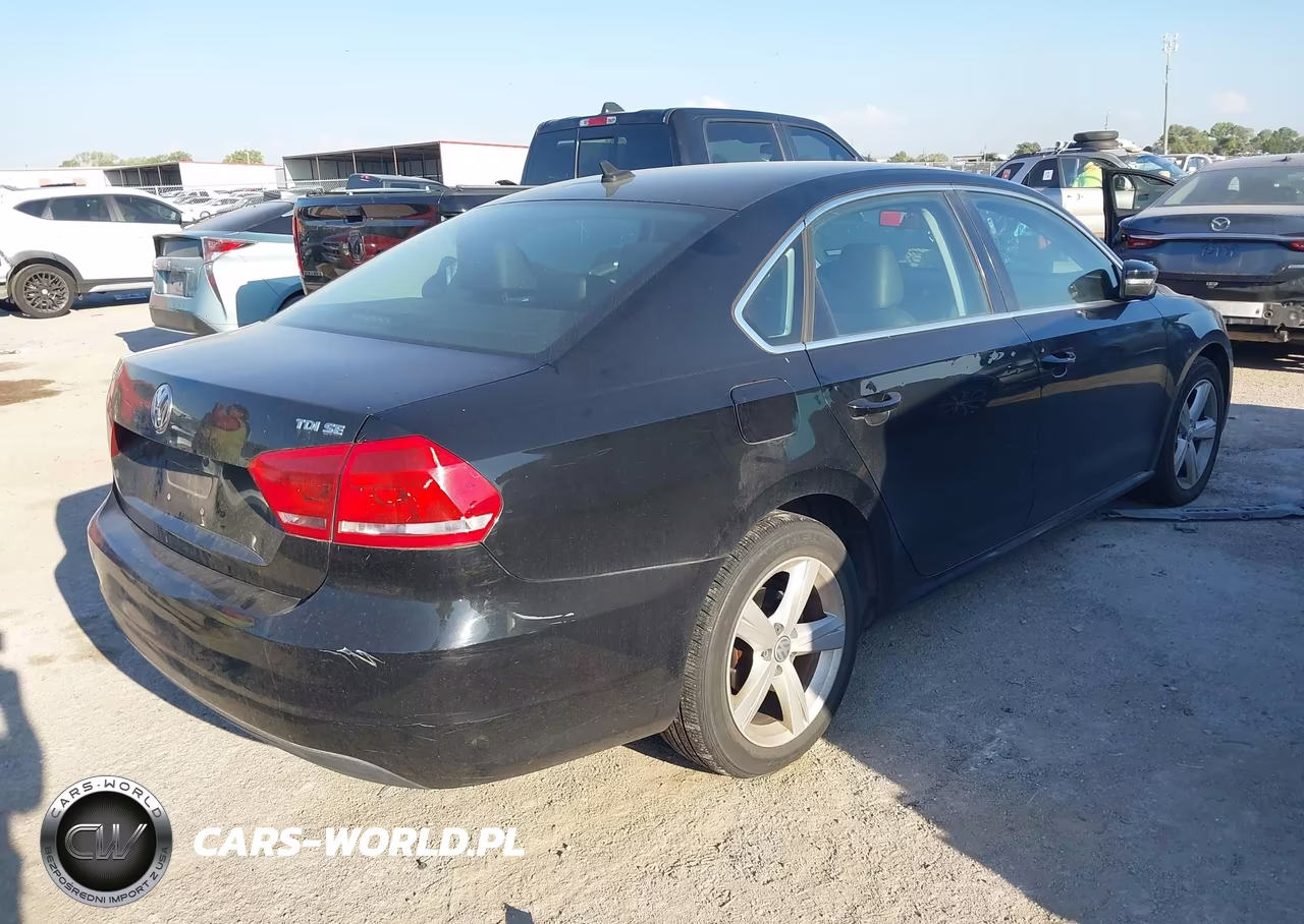 2013 Volkswagen Passat 2.0L Tdi Se VIN:1VWBN7A37DC142441 - 4