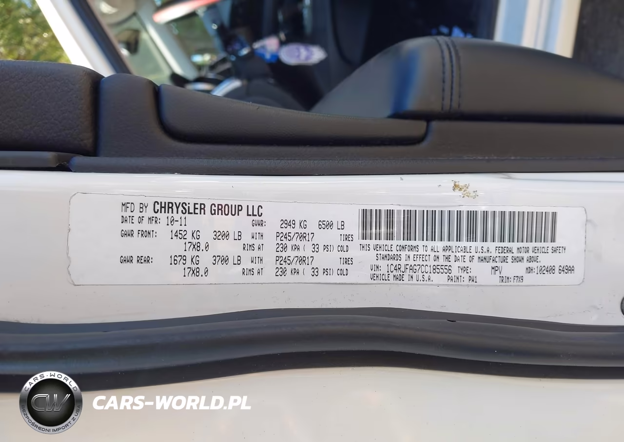 2012 Jeep Grand Cherokee Laredo VIN:1C4RJFAG7CC185556 - 9