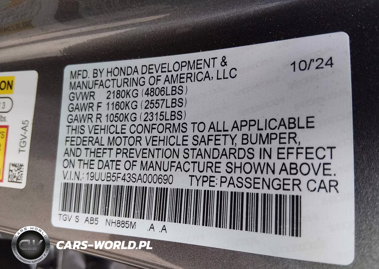 2025 Acura Tlx Technology Package VIN:19UUB5F43SA000690 - 9