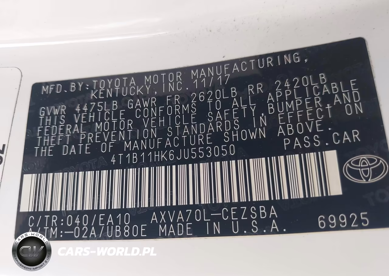 2018 Toyota Camry Se VIN:4T1B11HK6JU553050 - 9