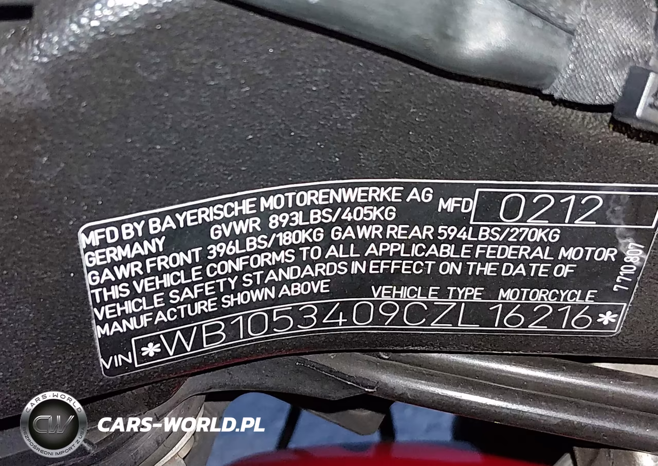 2012 BMW S 1000 Rr VIN:WB1053409CZL16216 - 10