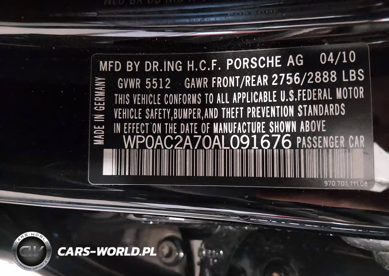 2010 Porsche Panamera Turbo VIN:WP0AC2A70AL091676 - 9