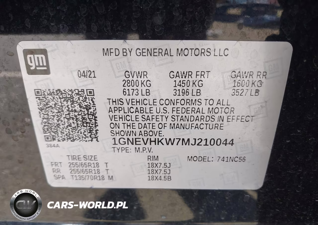 2021 Chevrolet Traverse Awd Lt Leather VIN:1GNEVHKW7MJ210044 - 9