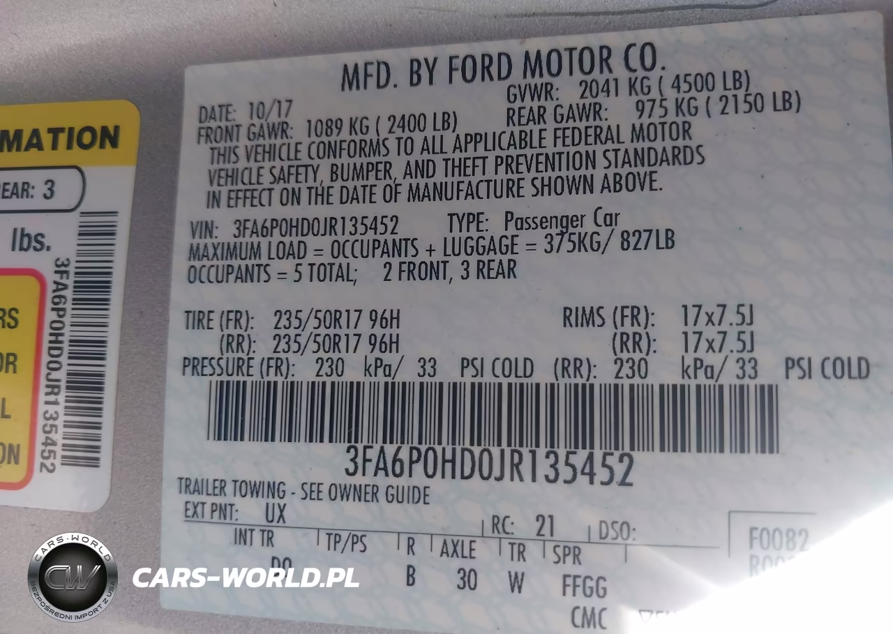 2018 Ford Fusion Se VIN:3FA6P0HD0JR135452 - 9