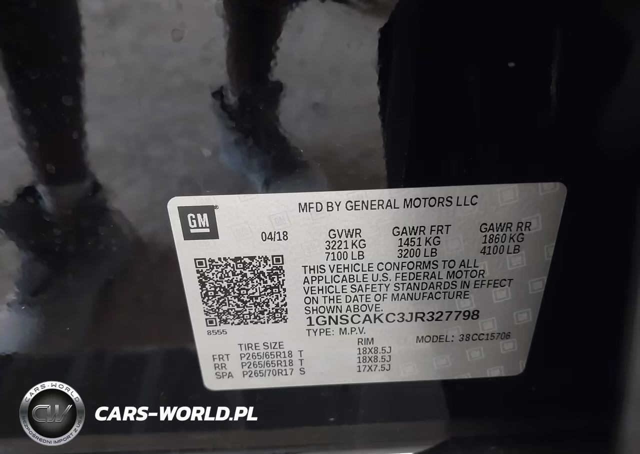 2018 Chevrolet Tahoe Ls VIN:1GNSCAKC3JR327798 - 9