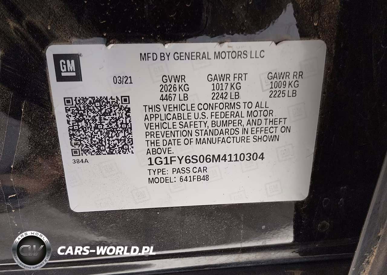 2021 Chevrolet Bolt Ev Fwd Lt VIN:1G1FY6S06M4110304 - 9