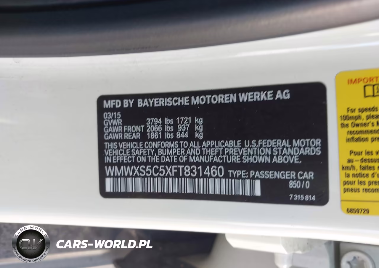 2015 Mini Hardtop Cooper VIN:WMWXS5C5XFT831460 - 9