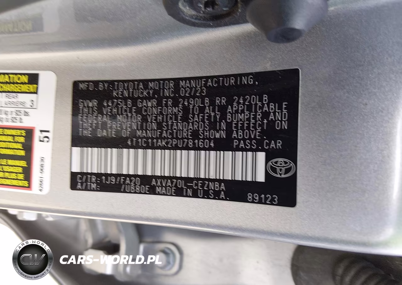2023 Toyota Camry Le VIN:4T1C11AK2PU781604 - 9