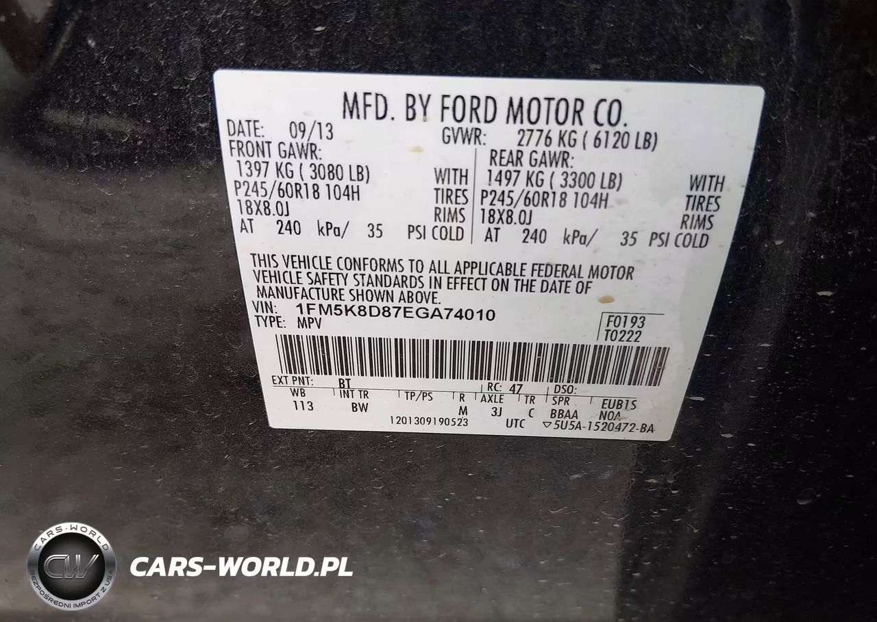 2014 Ford Explorer Xlt VIN:1FM5K8D87EGA74010 - 9
