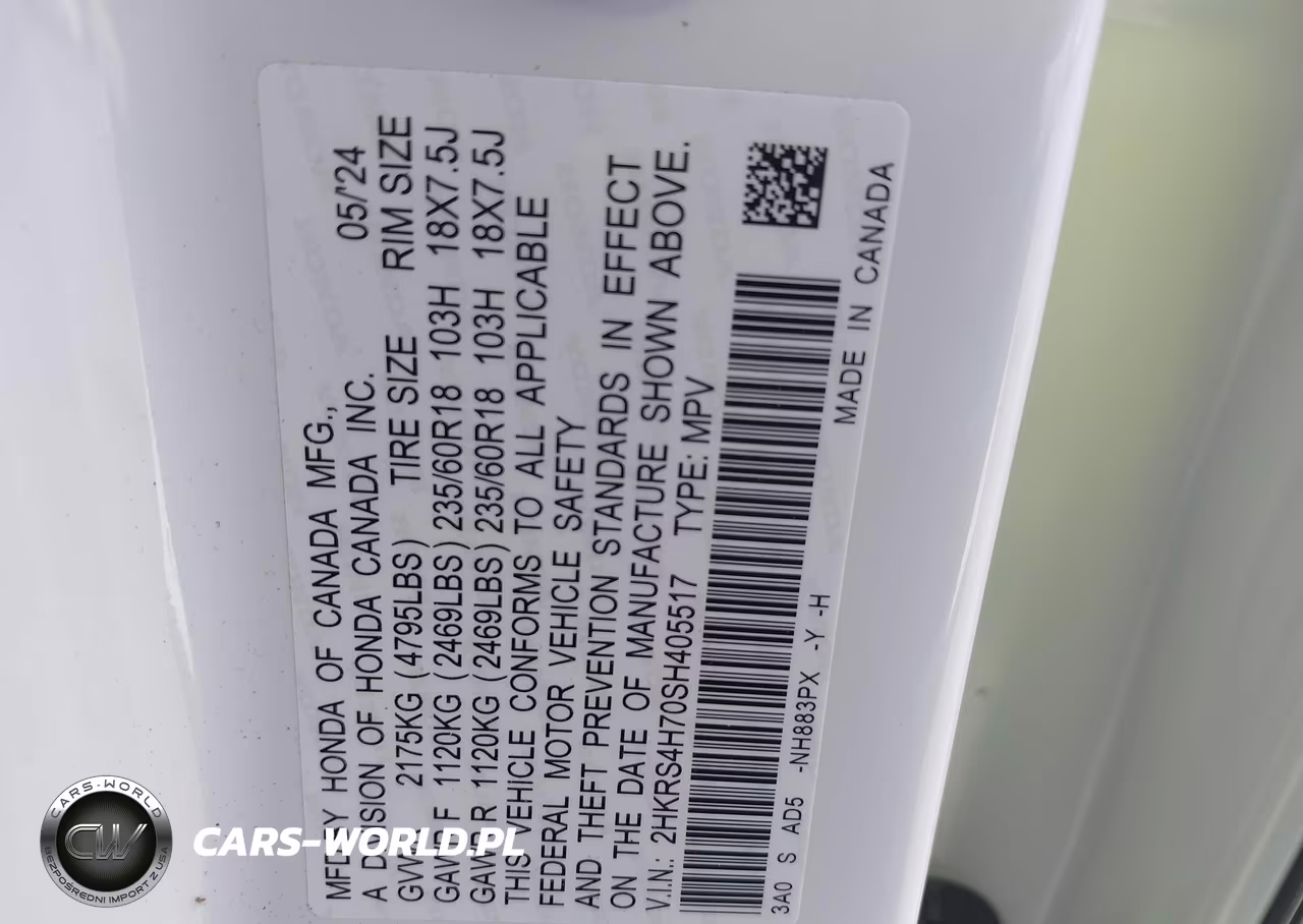 2025 Honda Cr-V Ex-L Awd VIN:2HKRS4H70SH405517 - 9