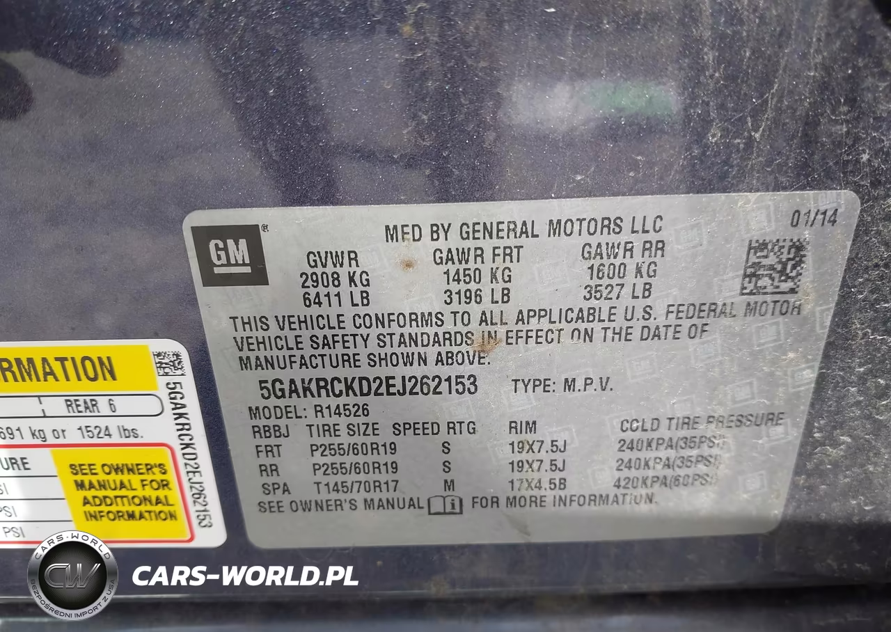 2014 Buick Enclave Premium VIN:5GAKRCKD2EJ262153 - 9