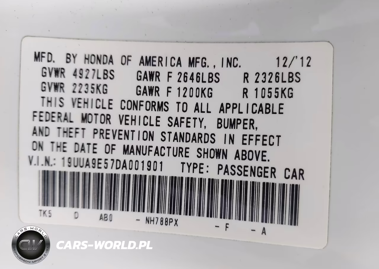 2013 Acura Tl 3.7 VIN:19UUA9E57DA001901 - 9