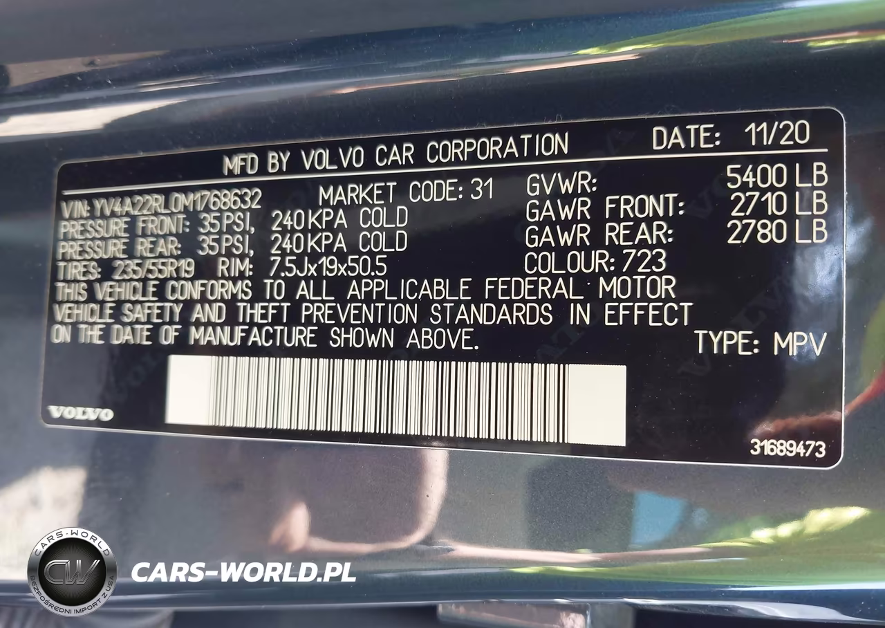 2021 Volvo Xc60 T6 Inscription VIN:YV4A22RL0M1768632 - 9
