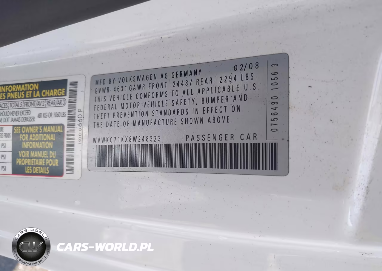 2008 Volkswagen R32 VIN:WVWKC71KX8W248323 - 9