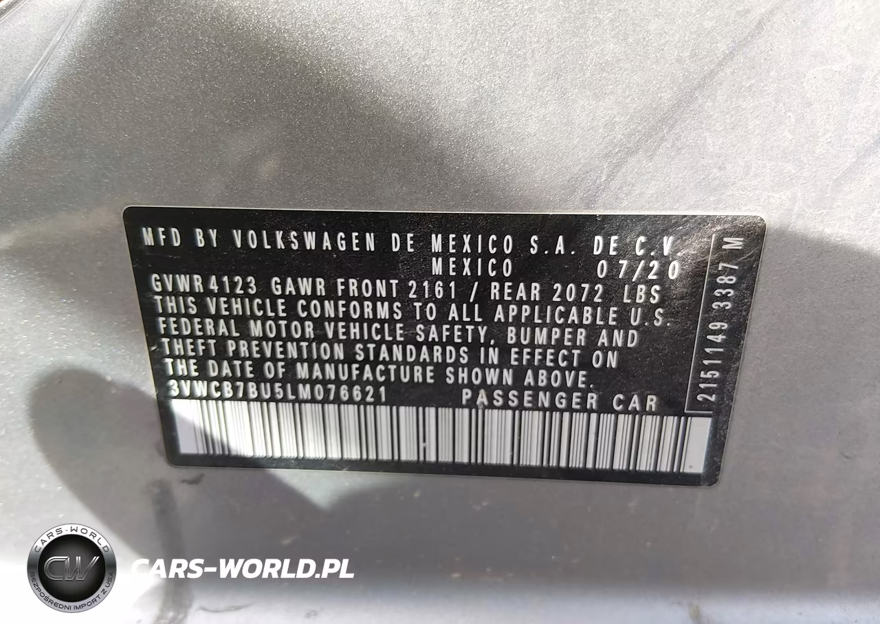 2020 Volkswagen Jetta 1.4T R-Line-1.4T S-1.4T Se VIN:3VWCB7BU5LM076621 - 9