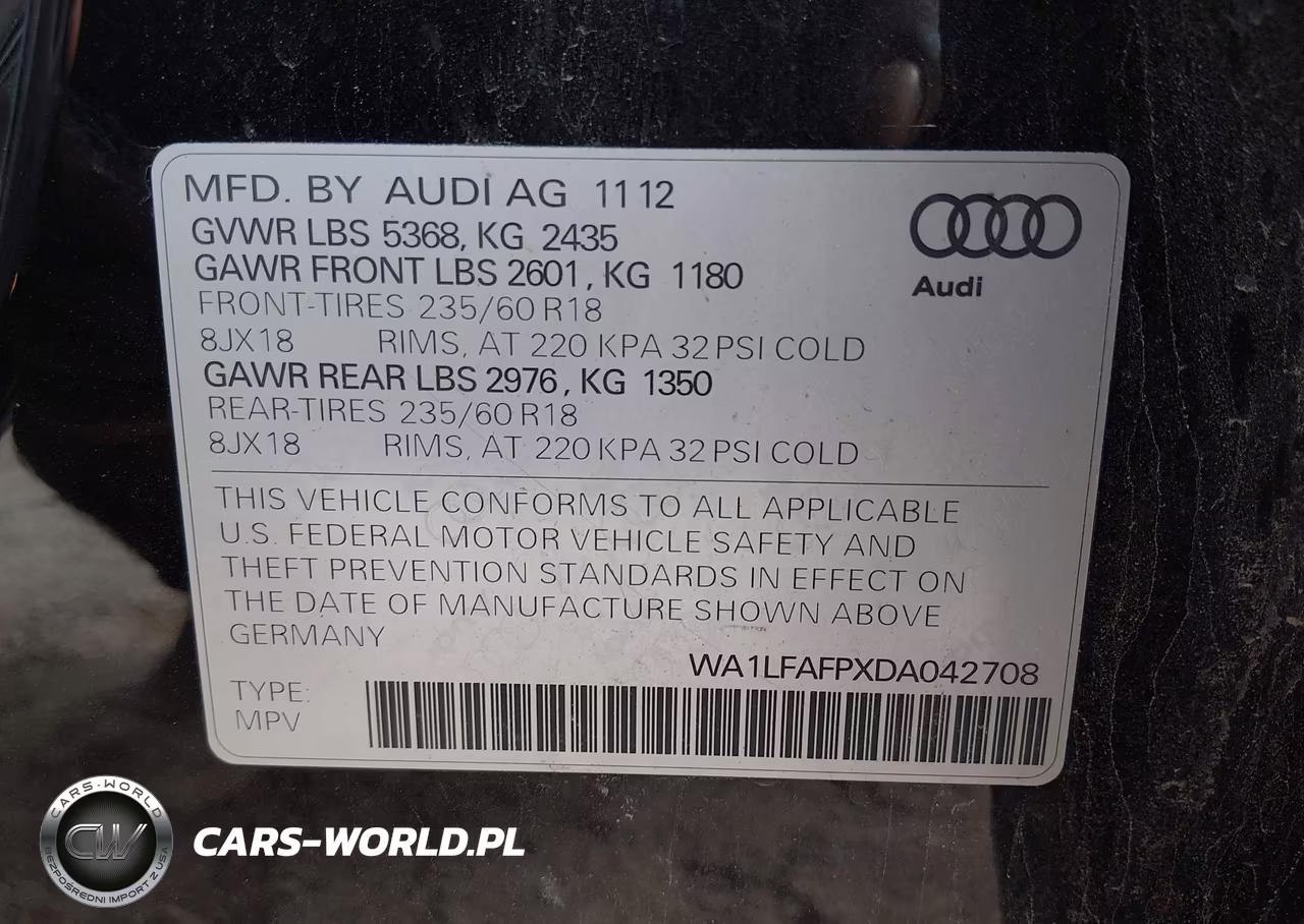 2013 Audi Q5 2.0T Premium VIN:WA1LFAFPXDA042708 - 9