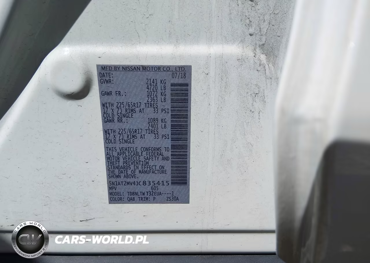 2018 Nissan Rogue Sv VIN:5N1AT2MV4JC835415 - 9