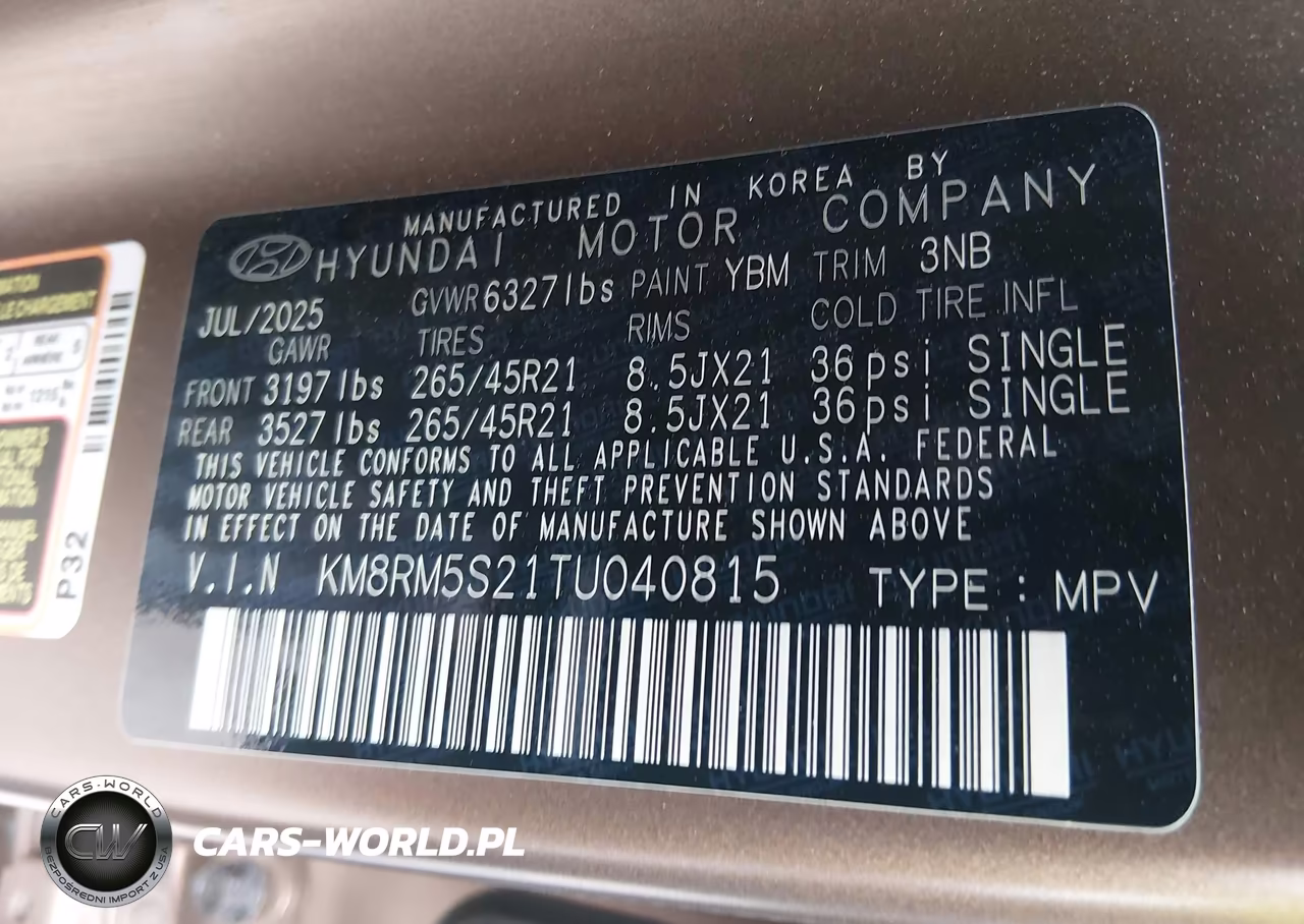 2026 Hyundai Palisade Calligraphy VIN:KM8RM5S21TU040815 - 9