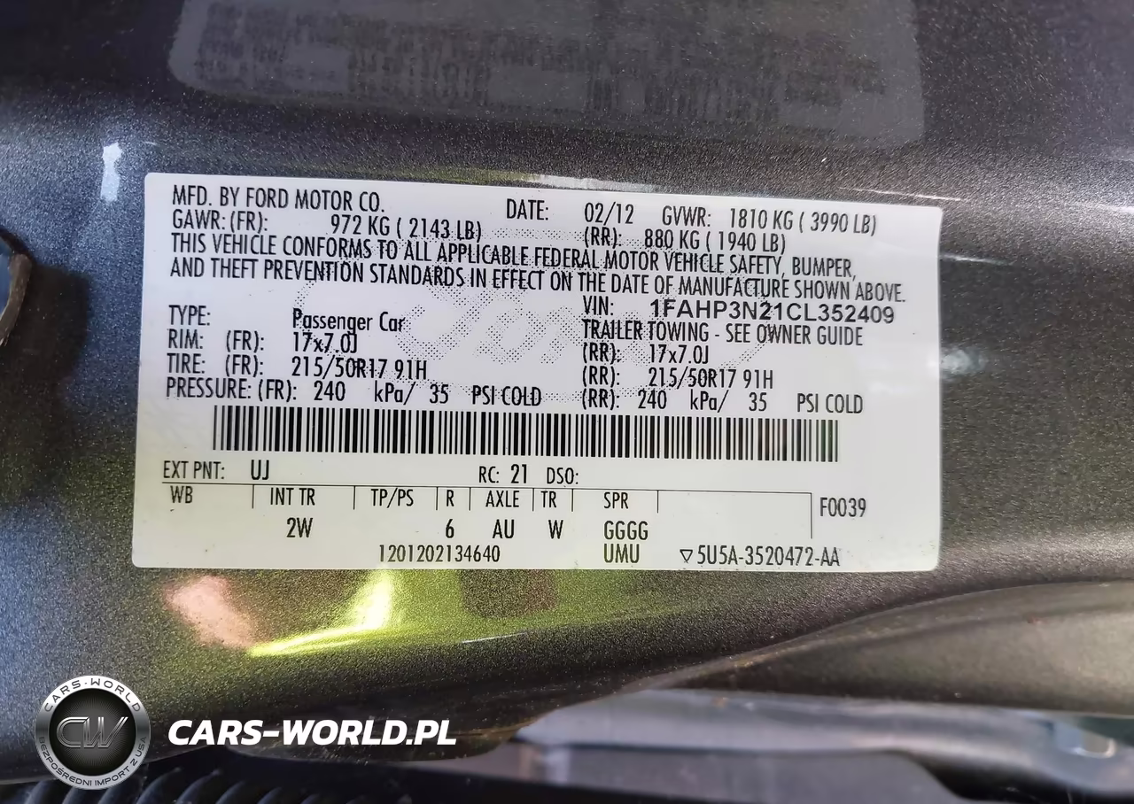 2012 Ford Focus Titanium VIN:1FAHP3N21CL352409 - 9
