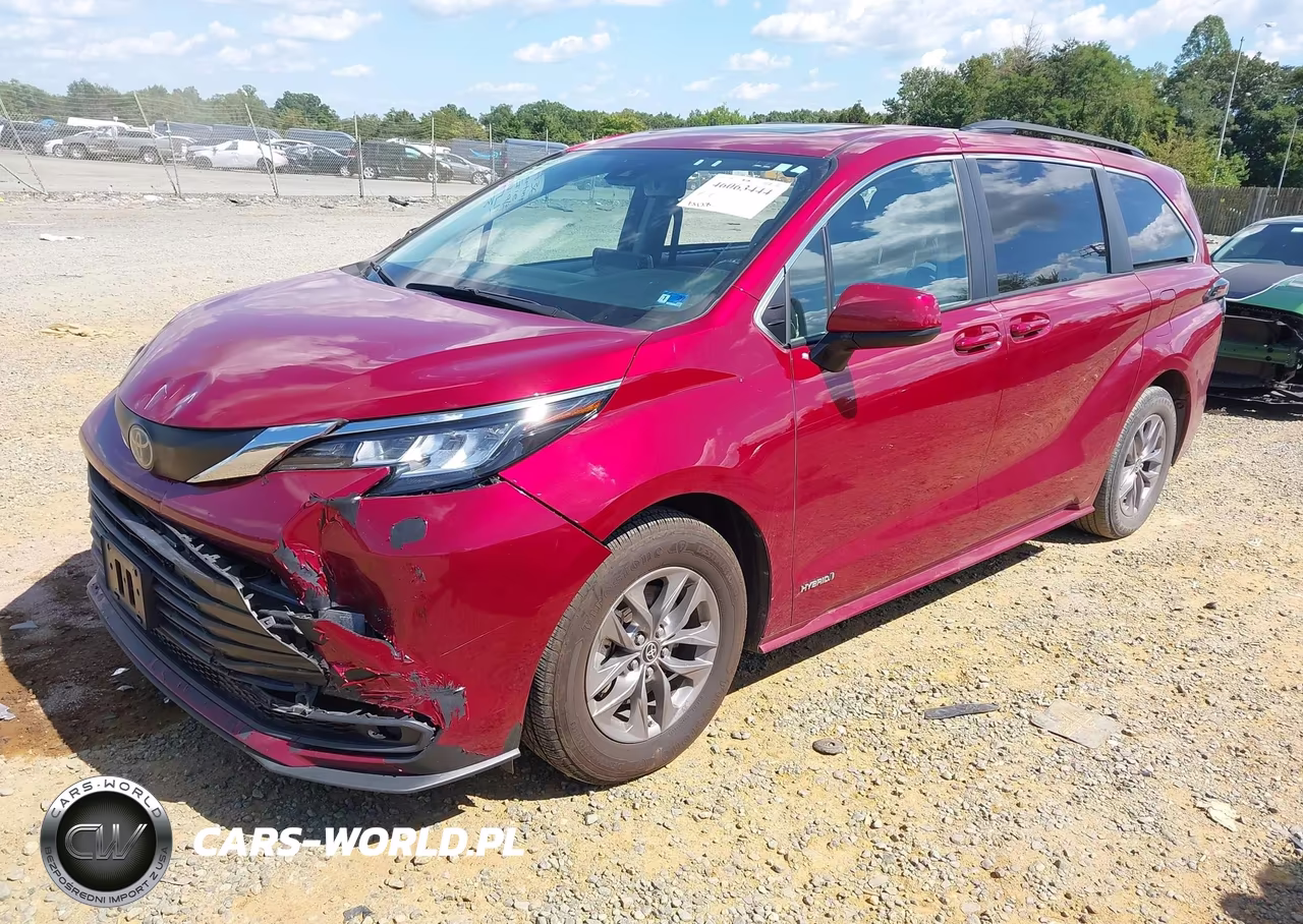 2021 Toyota Sienna Le VIN:5TDBSKFC8MS020502 - 2