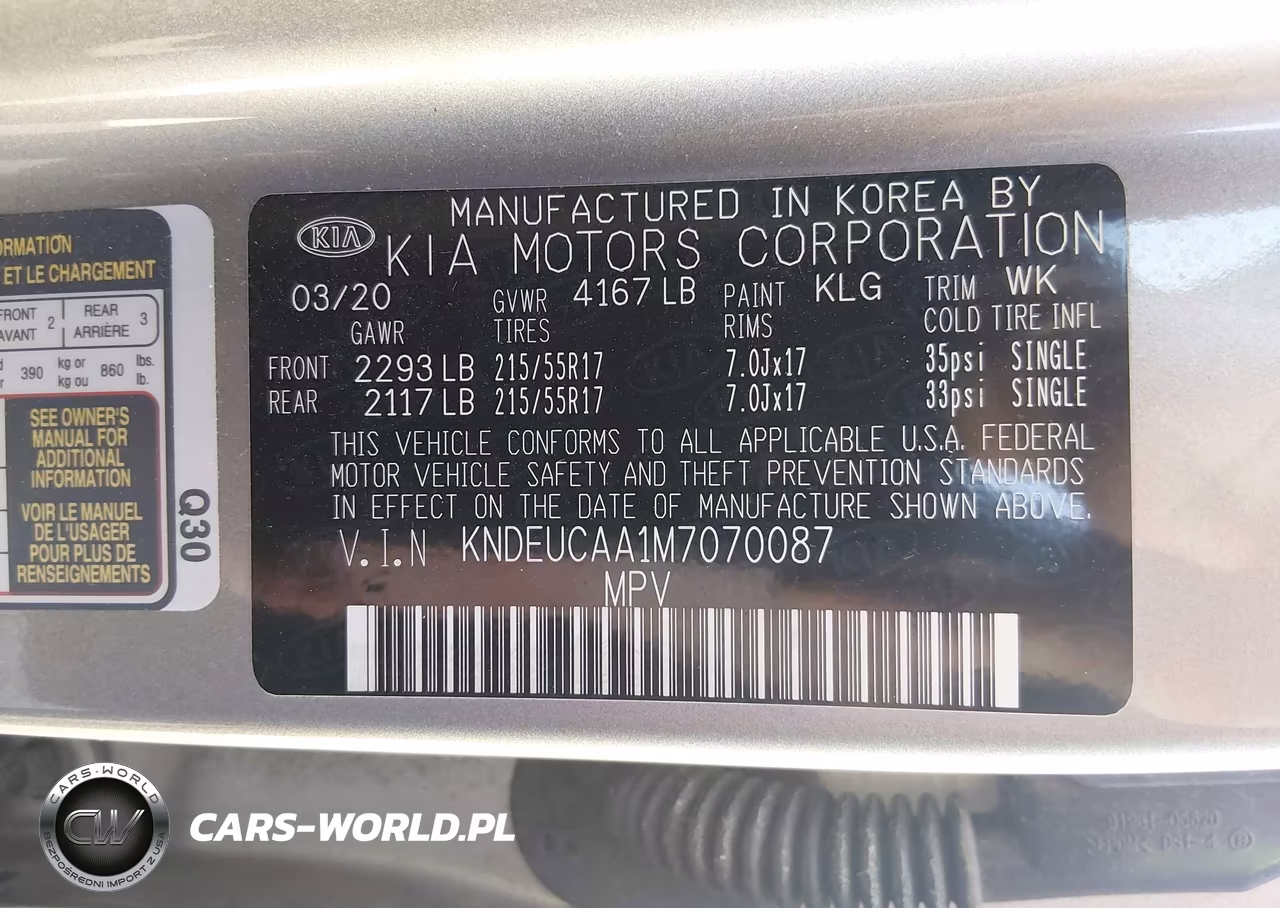 2021 Kia Seltos S VIN:KNDEUCAA1M7070087 - 9