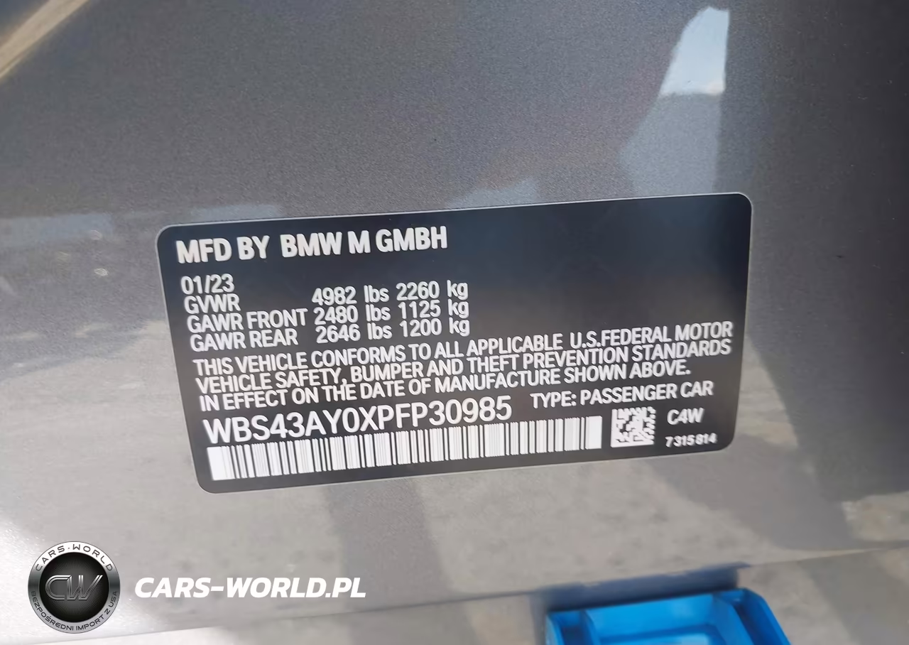 2023 BMW M3 Competition xDrive VIN:WBS43AY0XPFP30985 - 9