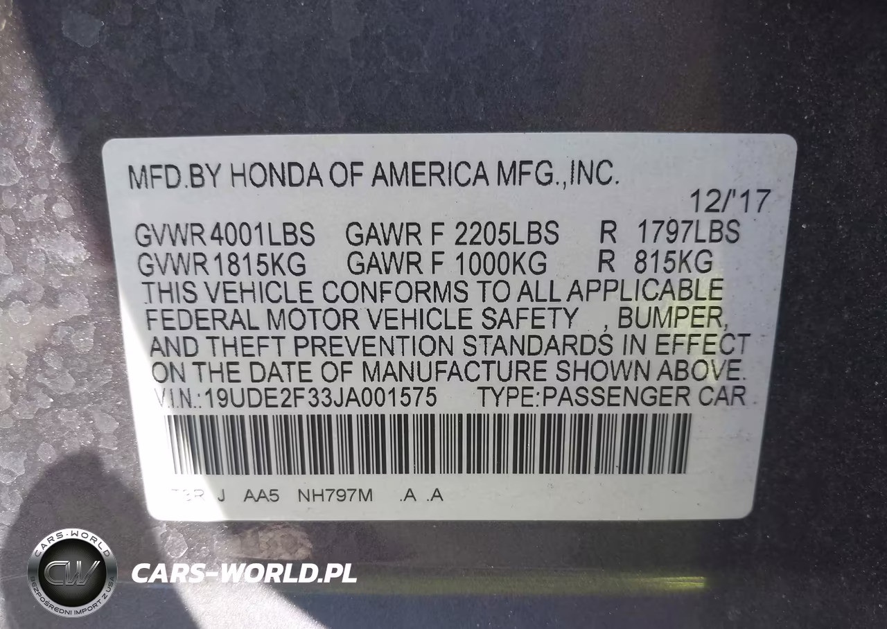 2018 Acura Ilx Acurawatch Plus Package VIN:19UDE2F33JA001575 - 9